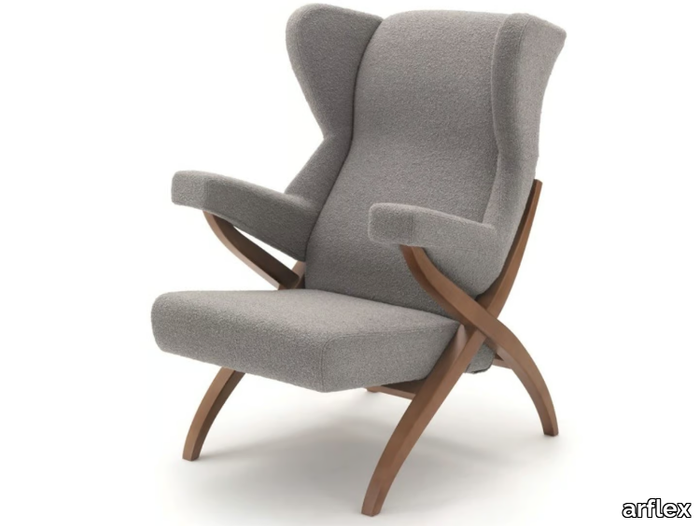 FIORENZA - Fabric armchair with armrests _ arflex