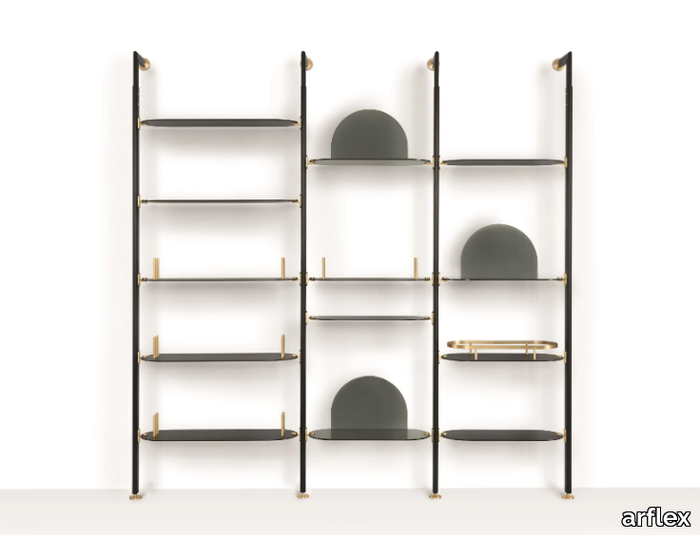 ALBA - Wall-mounted metal bookcase _ arflex