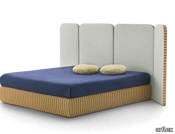 PALAZZO - Upholstered double bed with high headboard _ arflex