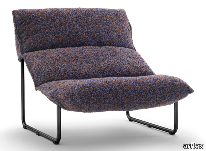 TABOGA - Sled base fabric armchair with removable cover _ arflex