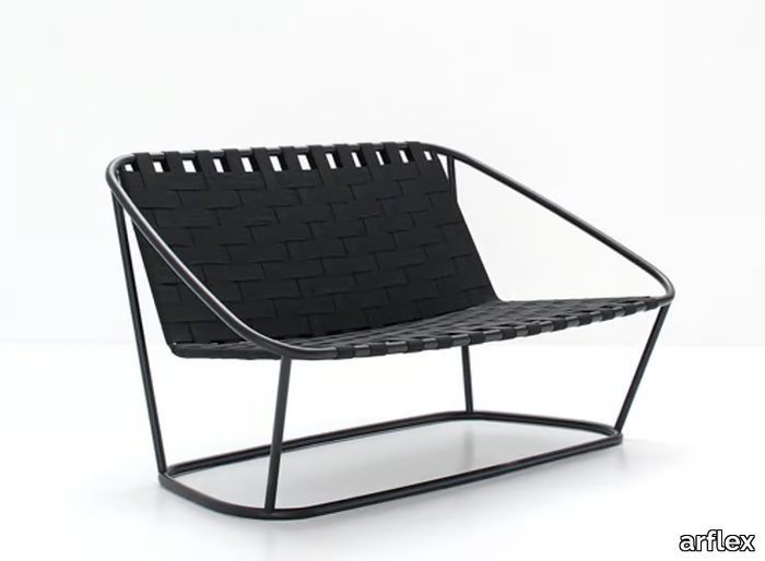 CLOUD - Steel and elastic strapes garden bench _ arflex