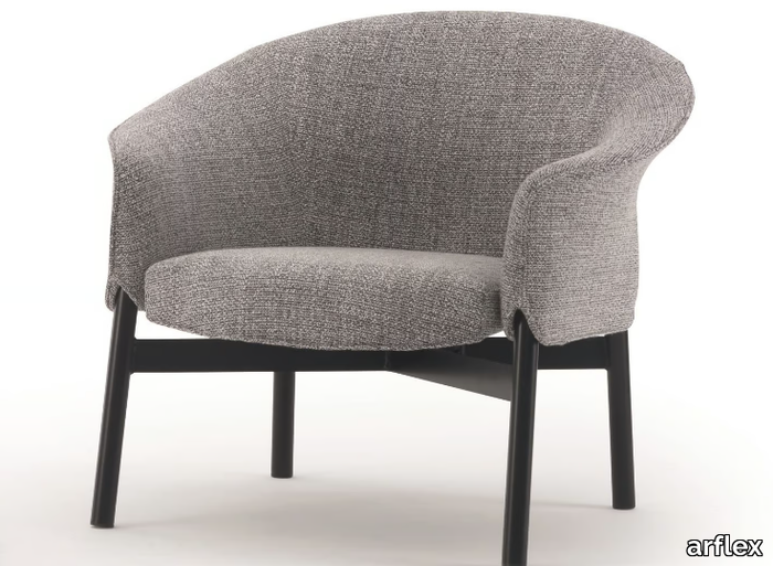 GLORIA LOW - Fabric easy chair with armrests _ arflex