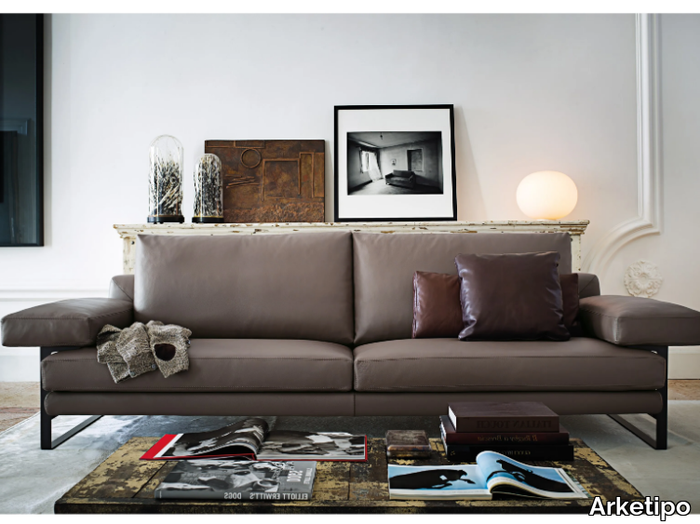 EGO - 2 seater leather sofa _ Arketipo