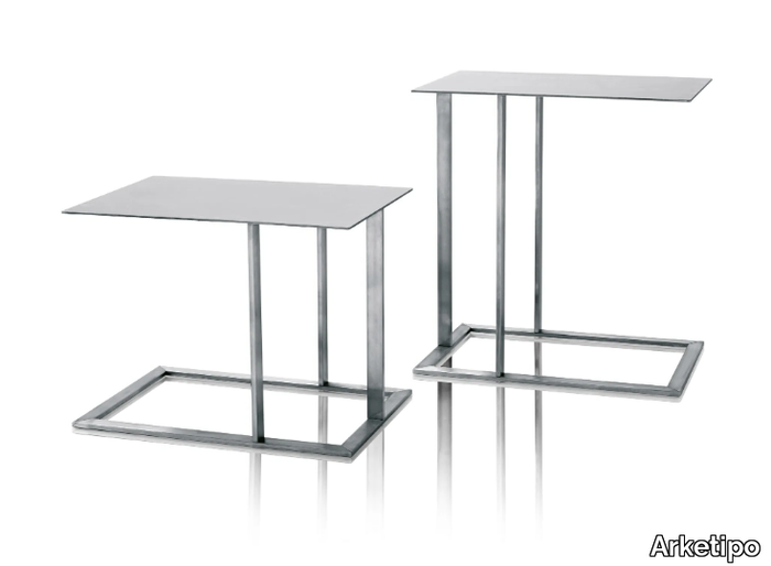 LOFT - Stainless steel side table _ Arketipo