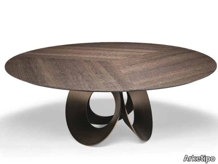 ORACLE - Round wood fibre living room table _ Arketipo