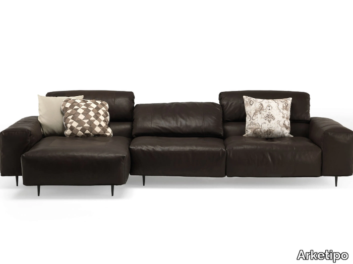 CRAZY DIAMOND - Sectional leather sofa _ Arketipo