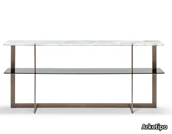 DOUGLAS - Rectangular marble console table _ Arketipo