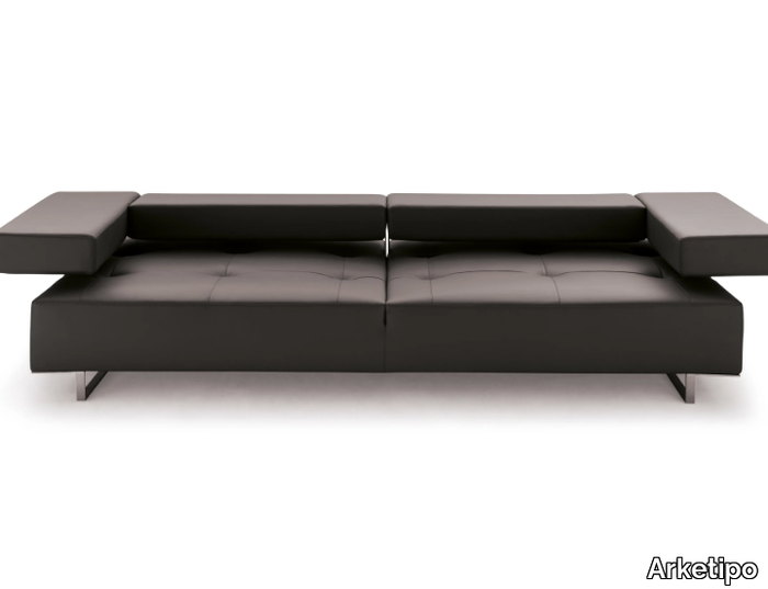 LOFT - Tufted leather sofa _ Arketipo