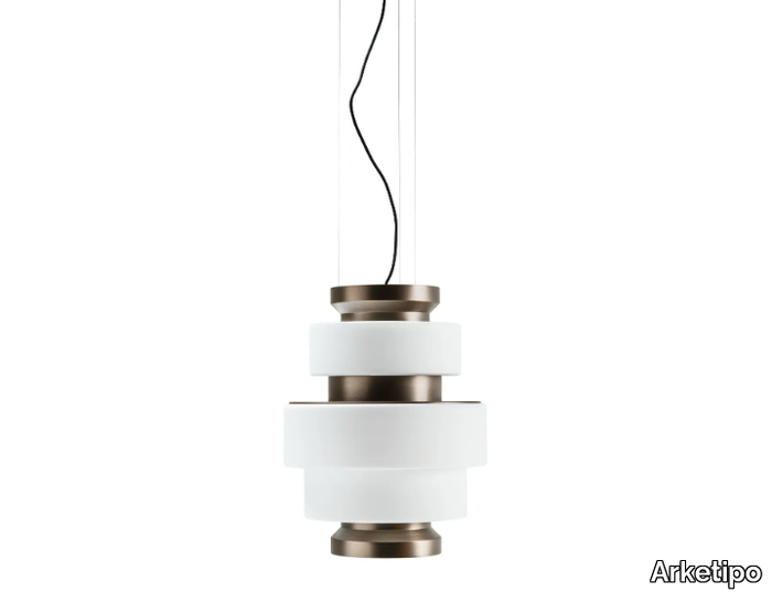 KÉPI - Titanium pendant lamp _ Arketipo