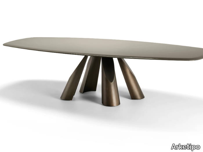 PRINCE - Rectangular MDF and metal table _ Arketipo