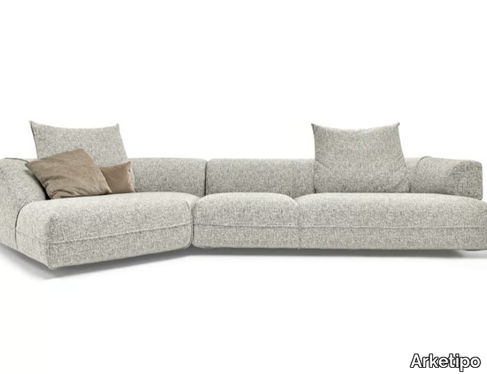 STARMAN - 3 seater sectional fabric sofa _ Arketipo