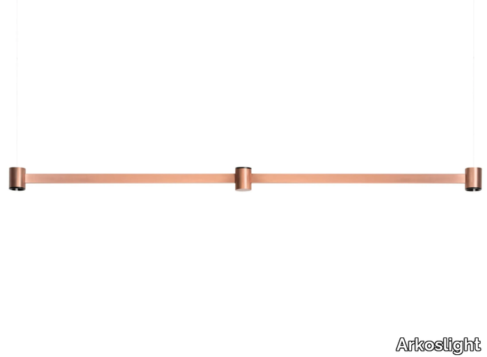 ART BASE DIRECT & INDIRECT - LED brass pendant lamp _ Arkoslight