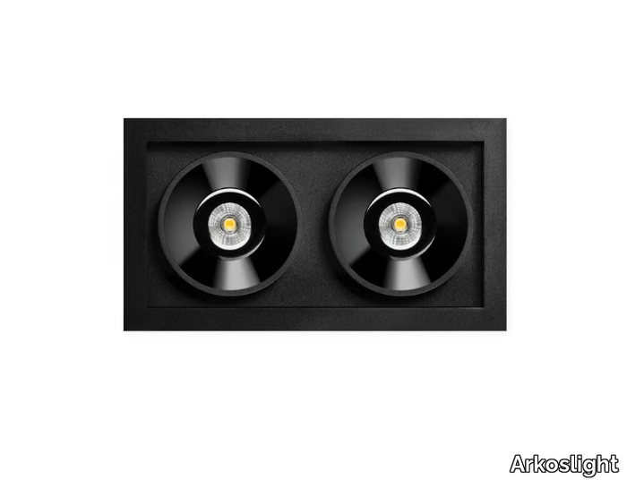 BLACK FOSTER RECESSED 2 - Recessed LED multiple aluminium spotlight _ Arkoslight