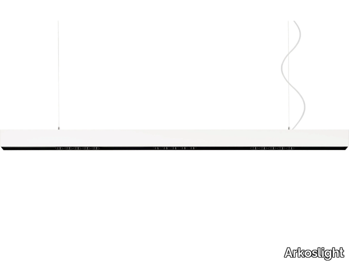 BLACK FOSTER SUSPENSION 1600 - LED aluminium pendant lamp _ Arkoslight