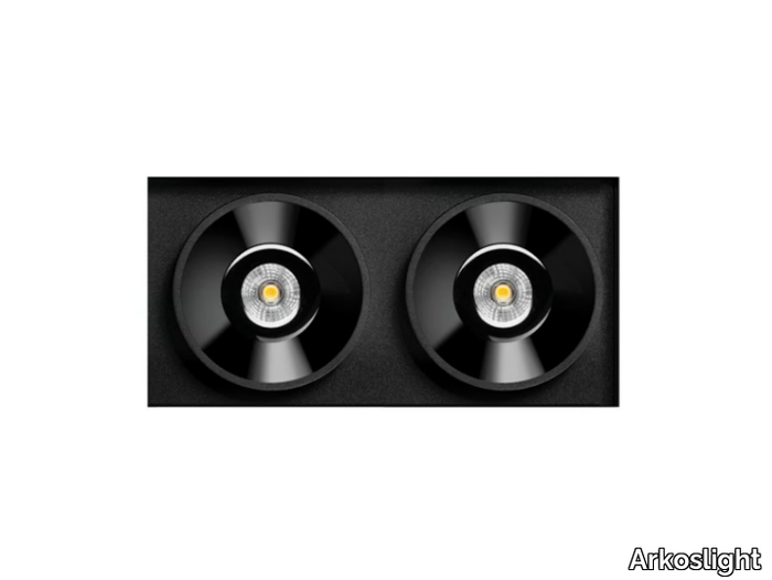 BLACK FOSTER TRIMLESS 2 - Recessed LED multiple aluminium spotlight _ Arkoslight