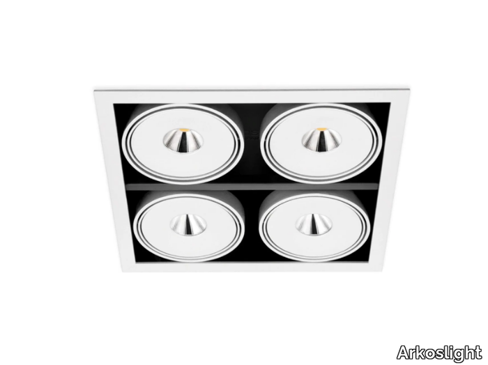 ORBITAL 4 LARK-111 - Recessed LED aluminium spotlight _ Arkoslight