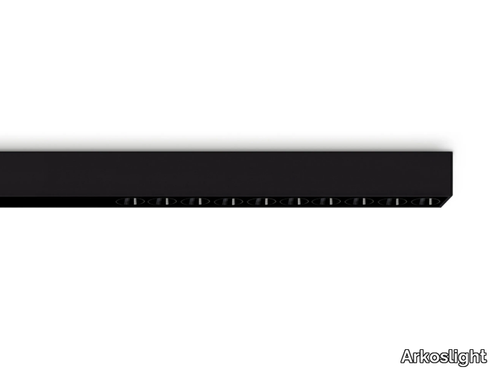 BLACK FOSTER CUSTOM SURFACE 10 - Ceiling mounted linear lighting profile for downlights _ Arkoslight