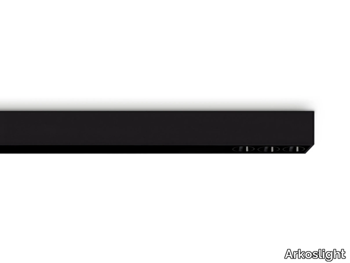 BLACK FOSTER CUSTOM SURFACE 3 - Ceiling mounted linear lighting profile for downlights _ Arkoslight