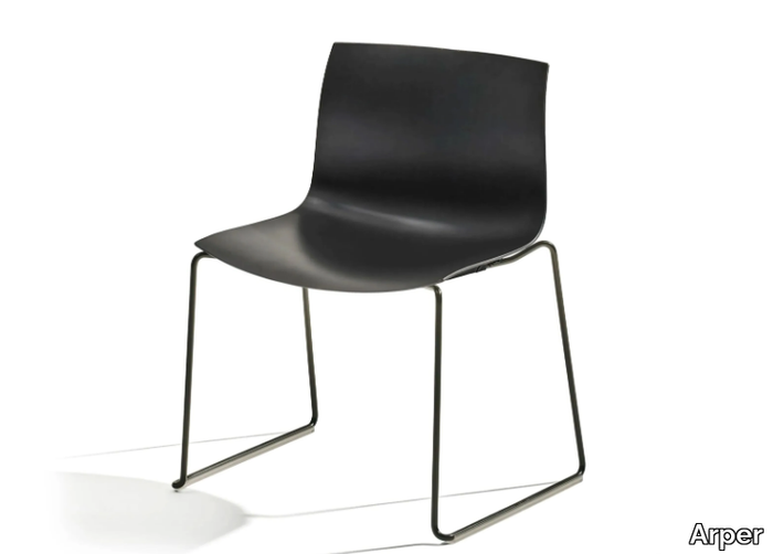 CATIFA CARTA - Sled base PaperShell chair _ Arper