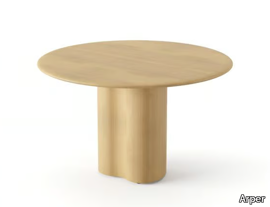 GHIA 74 - Round wooden table _ Arper