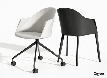 CILA - With 4-spoke base chair with armrests _ Arper