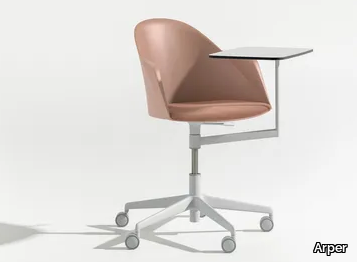 CILA GO - Chair with castors with 5-spoke base _ Arper