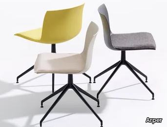 CATIFA 53 - NEW EDITION - Trestle-based polypropylene chair _ Arper