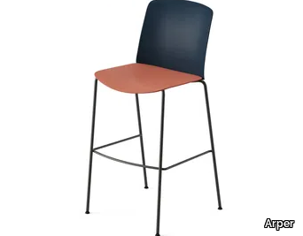 MIXU - High stackable barstool _ Arper