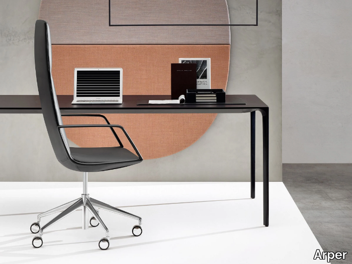 CATIFA SENSIT - Executive chair with castors with armrests _ Arper