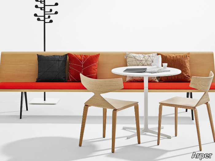 ZINTA EATING - Modular multi-layer wood bench _ Arper