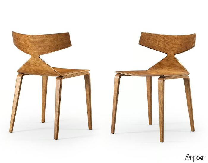 SAYA - Wooden chair _ Arper