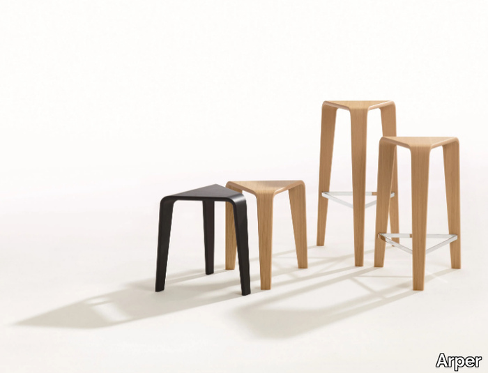 PLY - High oak stool _ Arper