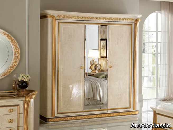 MELODIA - Mirrored wooden wardrobe _ Arredoclassic