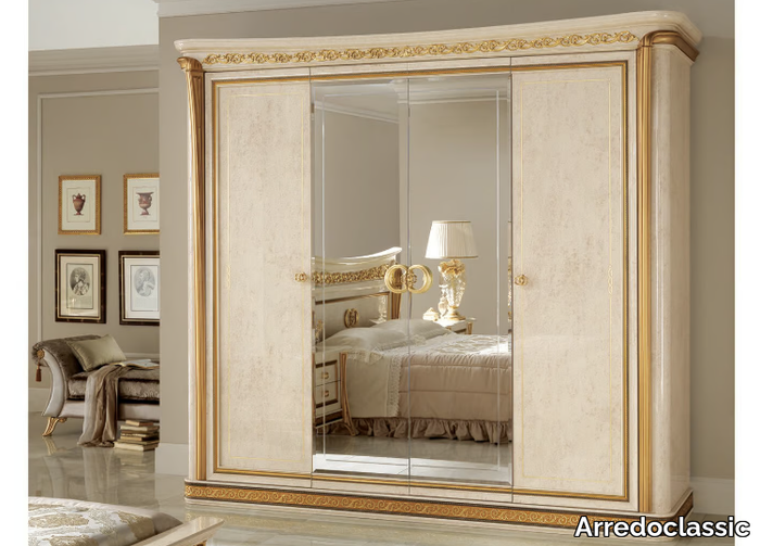 MELODIA - Mirrored wooden wardrobe _ Arredoclassic