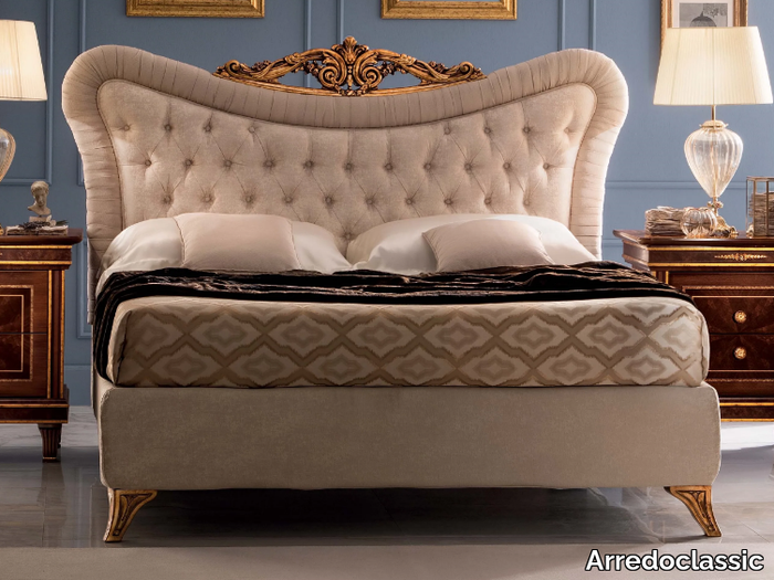 MODIGLIANI - Upholstered fabric bed with tufted headboard _ Arredoclassic