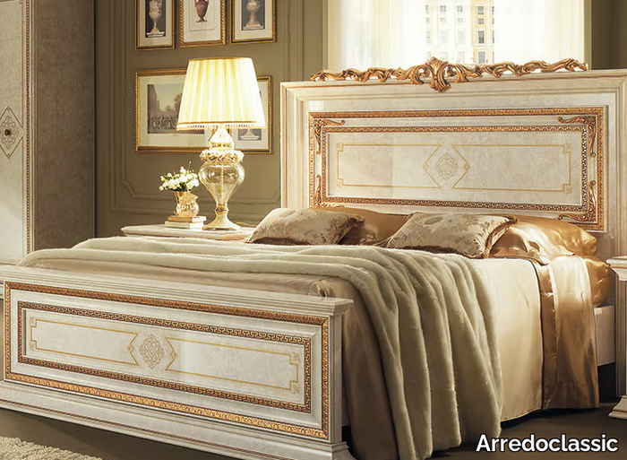 LEONARDO - Double bed with high headboard _ Arredoclassic