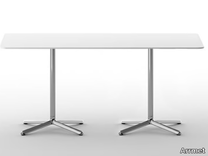 CLIVO 73 DOUBLE - Rectangular table with 4-star base _ Arrmet