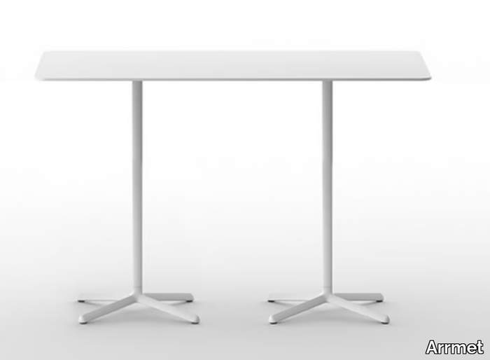 CLIVO 108 DOUBLE - Rectangular table with 4-star base _ Arrmet