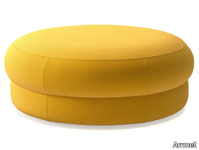 CÈPE L - Round fabric pouf _ Arrmet