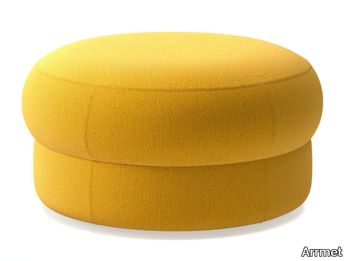 CÈPE M - Round fabric pouf _ Arrmet