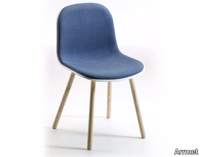 MÁNI PLASTIC 4WL - Fabric chair with integrated cushion _ Arrmet