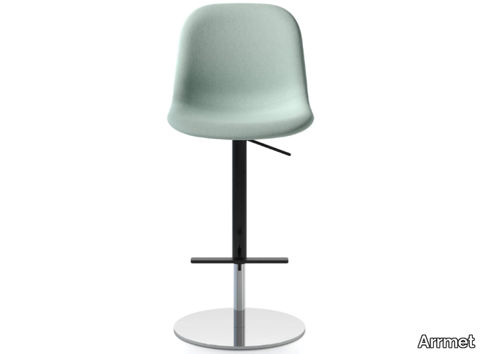 MÁNI FABRIC ST-ADJ - Fabric stool height-adjustable with footrest _ Arrmet