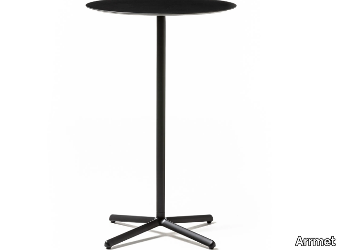 CLIVO 108 - Die cast aluminium high table with 4-star base _ Arrmet