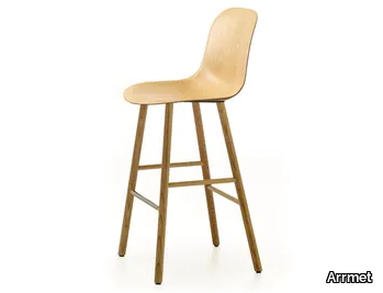 MÁNI WOOD ST-4WL - Ash stool with footrest _ Arrmet