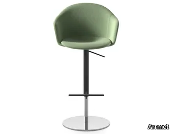 MÁNI ARMSHELL FABRIC ST-ADJ - Fabric stool height-adjustable _ Arrmet