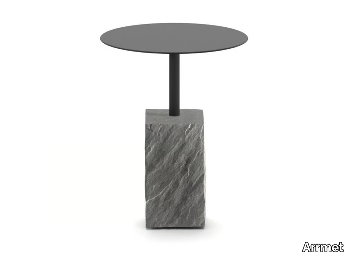 ROCKS 30 - Round piasentina stone coffee table _ Arrmet