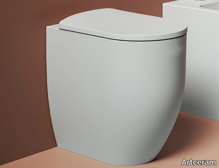 MONET PLUS - Floor mounted rimless ceramic toilet _ Artceram