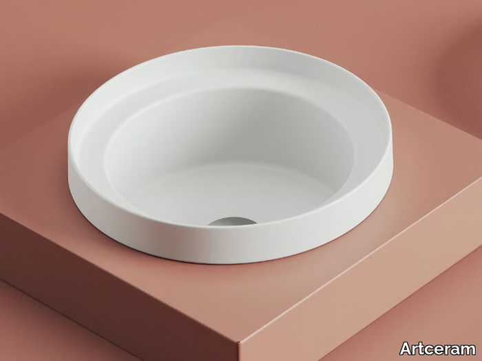 FUORI SCALA - Countertop round ceramic washbasin _ Artceram