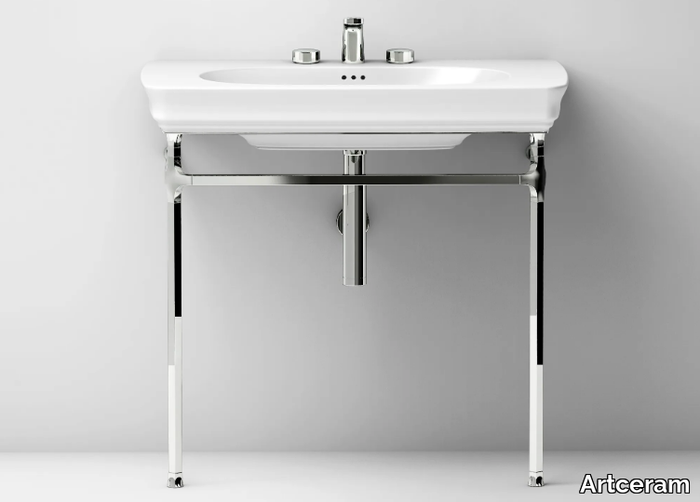 CIVITAS - Console ceramic washbasin _ Artceram