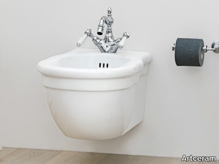 HERMITAGE - Wall-hung ceramic bidet _ Artceram